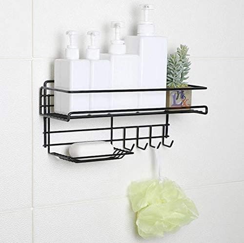 Self Adhesive Caddy Shelf With Hook, Combo Organizer Basket, Multipurpose Home Kitchen Bathroom Wall Hanging Shelves, Perforation Free Bathroom Storage Rack, Wall Mounted Multifunctional Rack, Magic Sticker Shower Rack Shelf Self Adhesive Caddy Shelf With Hook, Combo Organizer Basket, Multipurpose Home Kitchen Bathroom Wall Hanging Shelves, Perforation Free Bathroom Storage Rack, Wall Mounted Multifunctional Rack, Magic Sticker Shower Rack Shelf